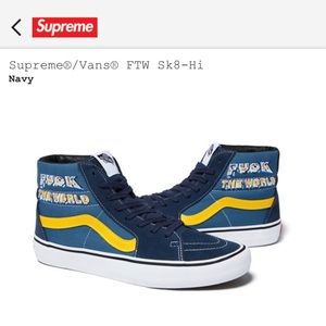Supreme Sk8-Hi Supreme Blue
